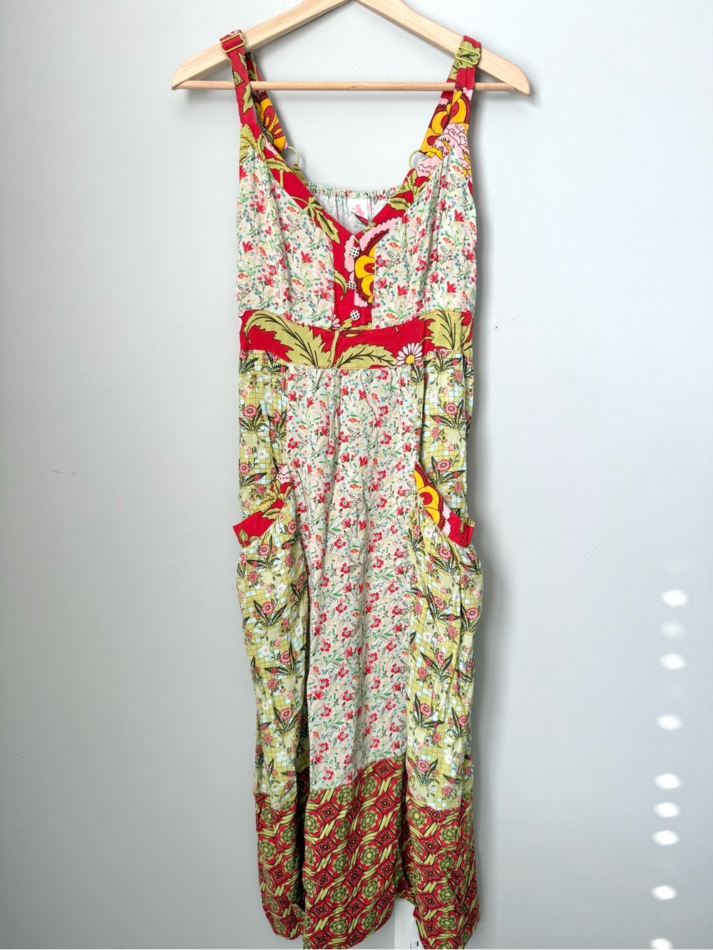 Matilda Jane Serendipity Fruit Punch Sleeveless Tank Maxi Dress with Pockets